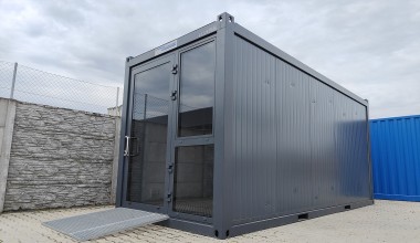 Modulinėse patalpose - darbuotojų dviračių saugykla
