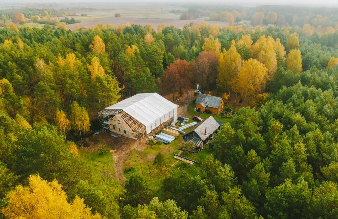 Laikino stogo sprendimas naujai statomam namui