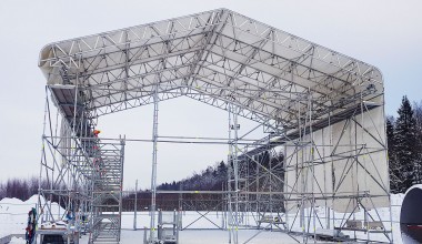 Laikinas stogas. Kauno kogeneracinė jėgainė