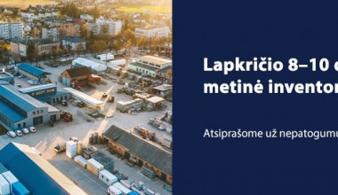 Pranešimas dėl UAB "Transrifus" vykdomos metinės inventorizacijos Pranešimas dėl UAB "Transrifus" vykdomos metinės inventorizacijos
