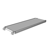Aluminium platform with plywood 1,80x0,61 m