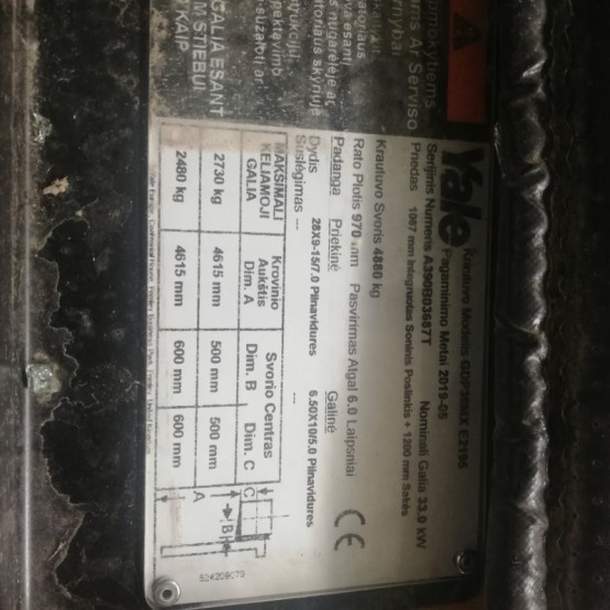 Dyzelinis krautuvas Yale GDP30MX A390B03687T