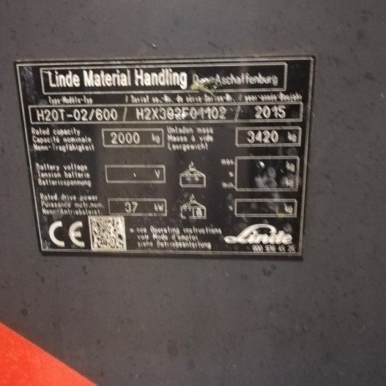 Dujinis krautuvas Linde H20T-600 H2X392F01102