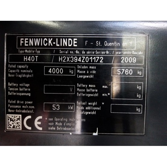 Linde H40T $$H2X394Z01172