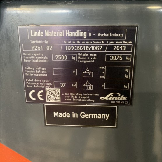 Dujinis krautuvas Linde H25T H2X392D51062
