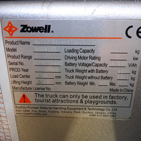 Daugiakryptis el. krautuvas Zowell RSEW125