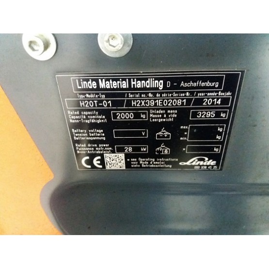 Linde H20T $$H2X391E02081