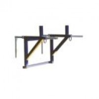 Debris gutter bracket