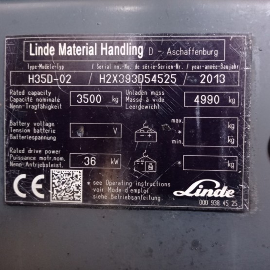 Dyzelinis krautuvas  LINDE H35D - H2X393D54525