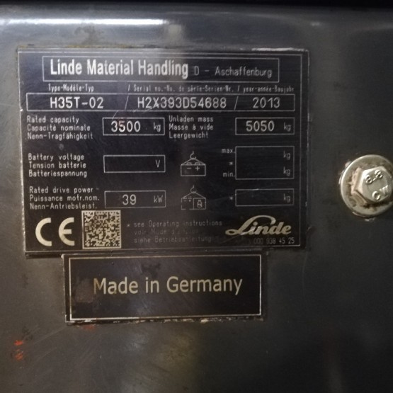 Dujinis krautuvas Linde H35T EVO H2X393D54688
