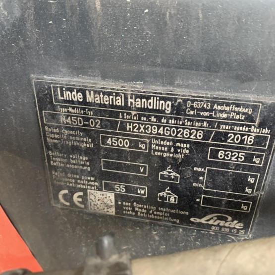 Dyzelinis krautuvas Linde H45D-02 H2X394G02626