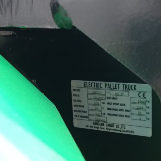 Elektrinis palečių vežimėlis HC CBD20-AMA-SI I4BAA1322