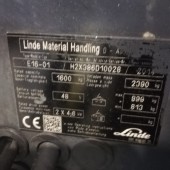 Elektrinis autokrautuvas Linde E16-01 H2X386D10028