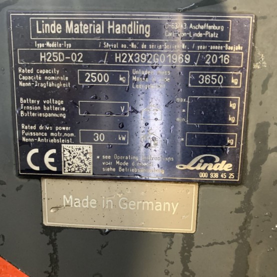 Dyzelinis krautuvas Linde H25D H2X392G01969