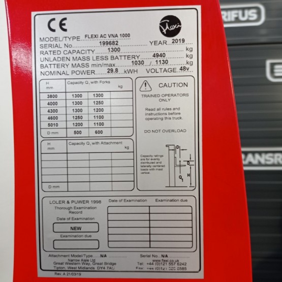 Elektrinis krautuvas FLEXI AC VNA 1000 - 199682