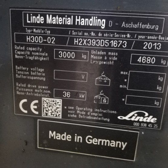Dyzelinis krautuvas Linde H30D H2X393D51673