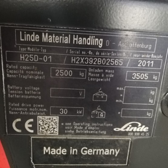 Linde H25D $$H2X392B02565