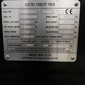 Elektrinis krautuvas Hangcha CPD25 Q1BJ01595