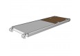 Pass-by platform with flap 2,85x0,61 m