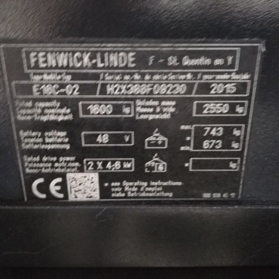 Elektrinis krautuvas Linde E 16C-02 H2X386F09230