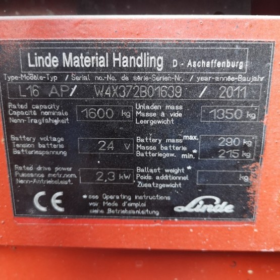 Linde L16APi $$W4X372B01639