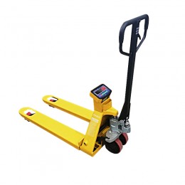 Manual weighing pallet truck