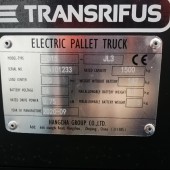 Elektrinis palečių vežimėlis Hangcha CBD15-JL3 (40 Ah li-ion) 1500kg