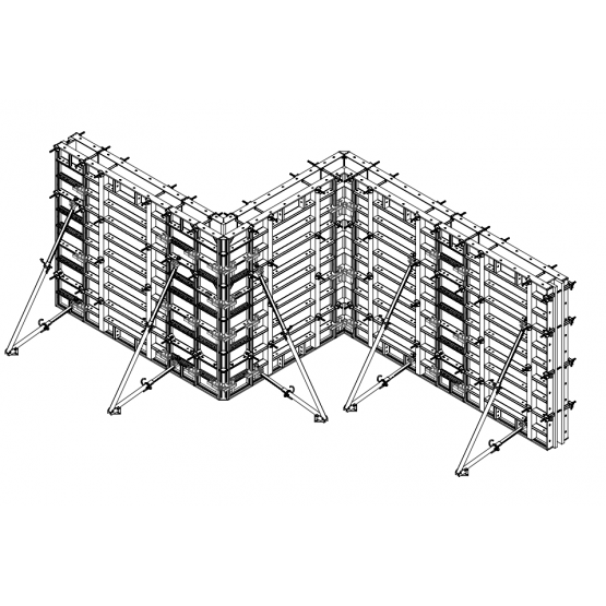 Rental of base and wall formworks for a week/month