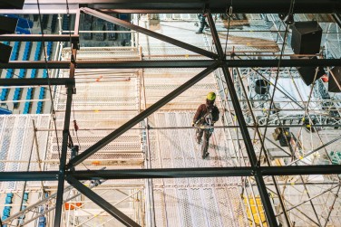 Modulinių pastolių pritaikymas vidaus remonto darbams