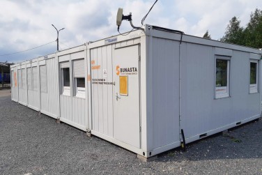 Modulinių konteinerinių ofiso patalpų praplėtimas