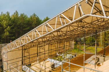 Laikino stogo sprendimas naujai statomam namui