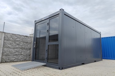 Modulinėse patalpose - darbuotojų dviračių saugykla