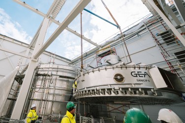 Moduliniai pastoliai gamyklos plėtros ir modernizavimo darbams