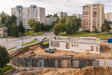 Sieninių klojinių projektavimas ir nuoma maitinimo įstaigos statybai