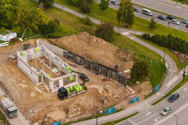Sieninių klojinių projektavimas ir nuoma maitinimo įstaigos statybai