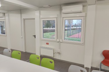 Konteinerinių patalpų nuoma laikinai mokyklos valgyklai