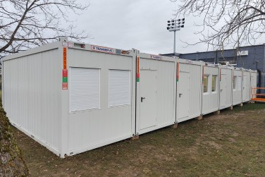 Konteinerinių patalpų nuoma laikinai mokyklos valgyklai